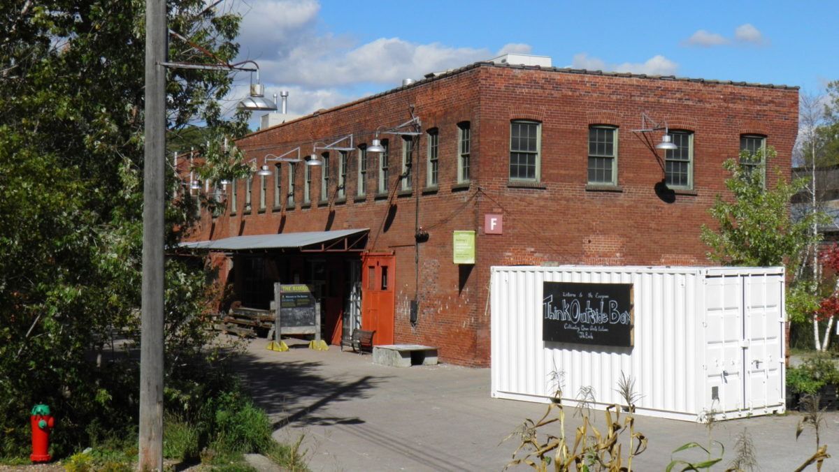 Entrance to reBOOT Canada head office's former location at Evergreen Brick Works.